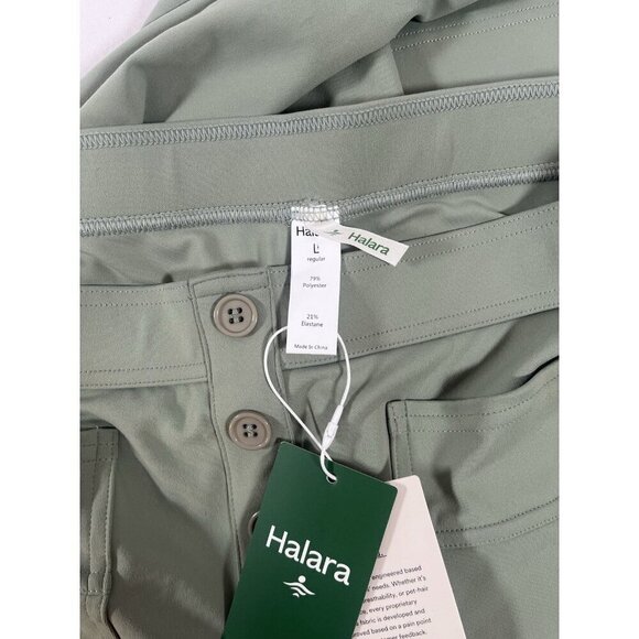 High Waisted Button Multiple Pockets Straight Leg Casual Pants Size Large NWT - Picture 6 of 9